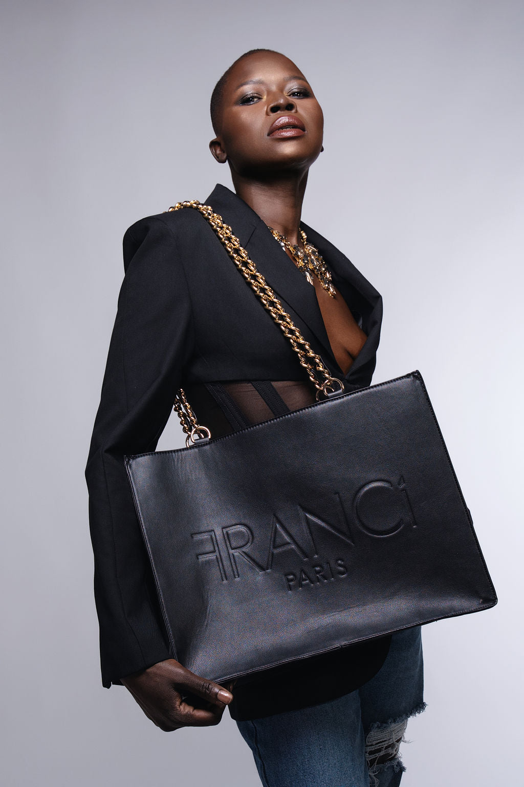 ELEVEN Tote Bag, Black