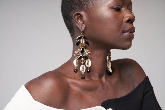 AMARI Earrings, Black