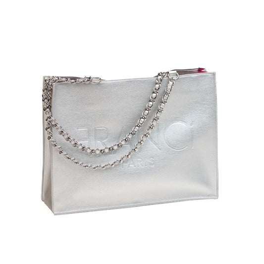 ELEVEN Tote Bag, Silver