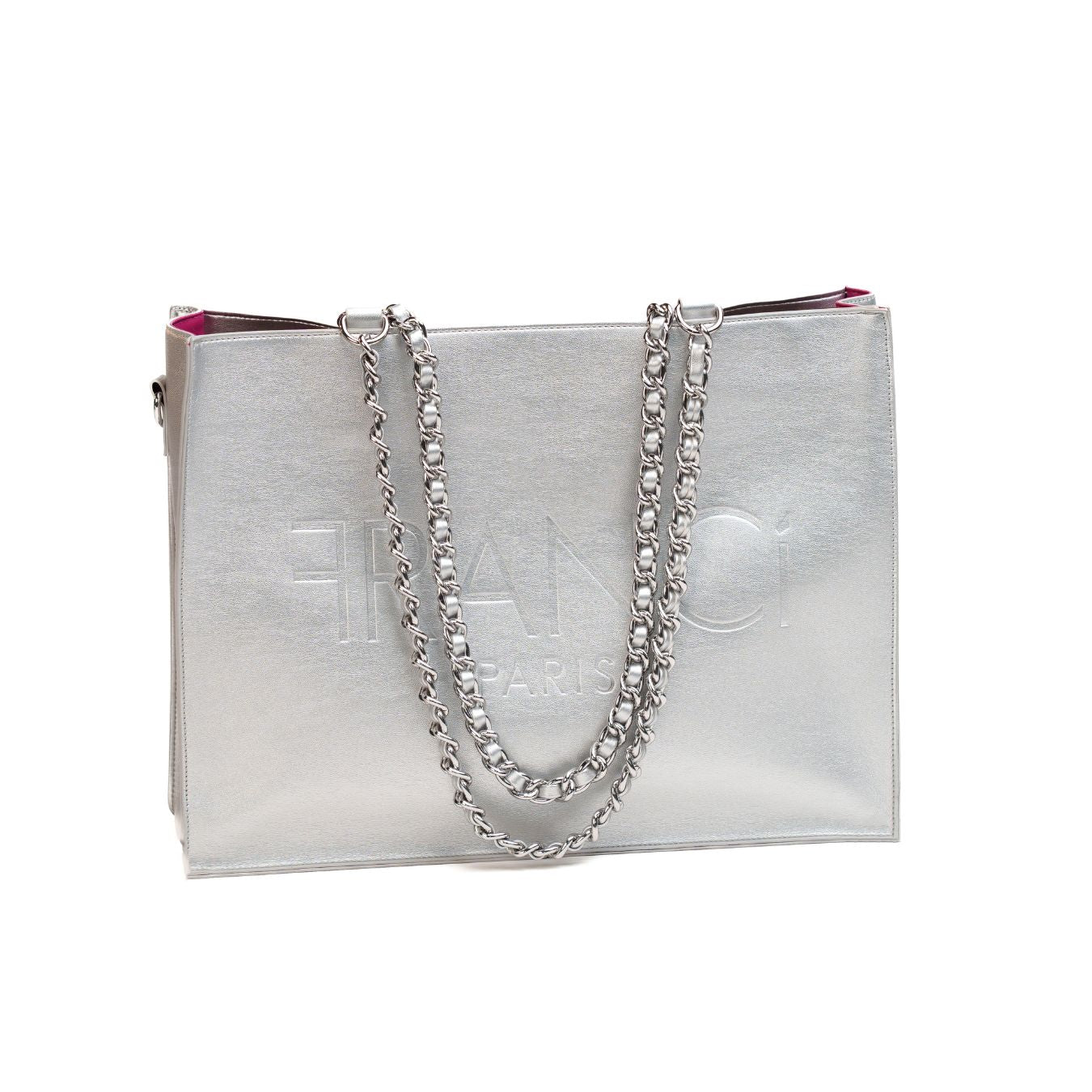 ELEVEN Tote Bag, Silver